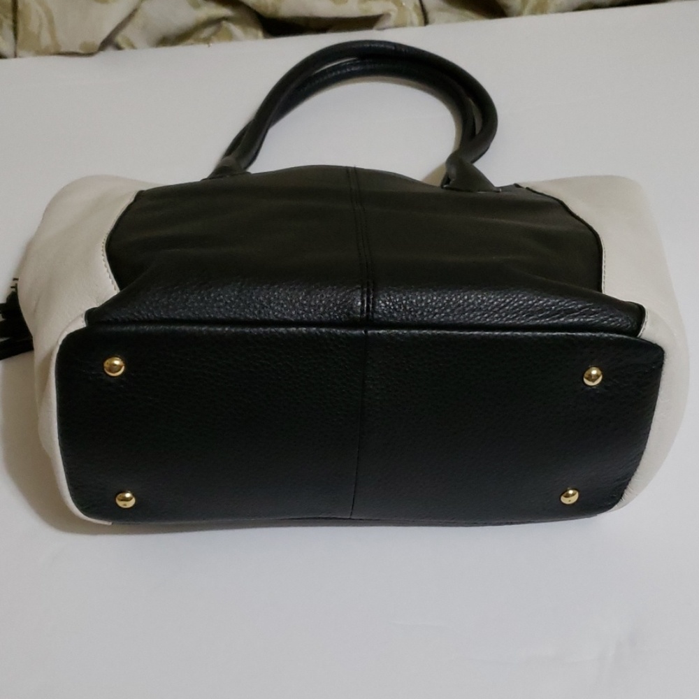 Calvin Klein Leather Handbags Blk/Wht/Red - Picture 5 of 7